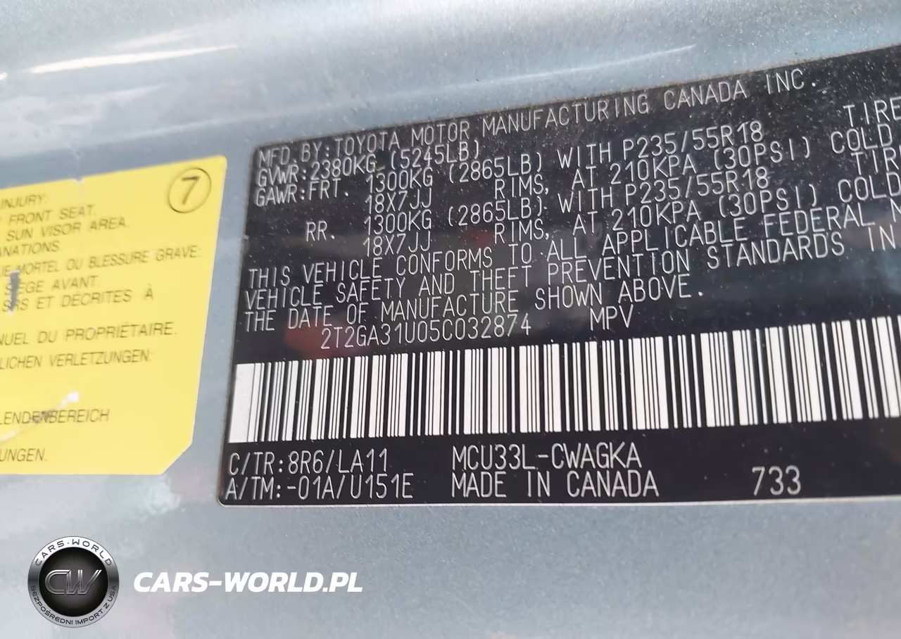 2005 Lexus Rx 330 VIN:2T2GA31U05C032874 - 9