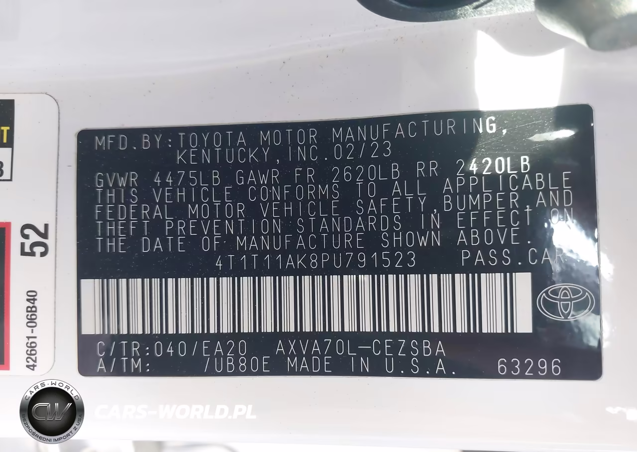2023 Toyota Camry Se VIN:4T1T11AK8PU791523 - 9