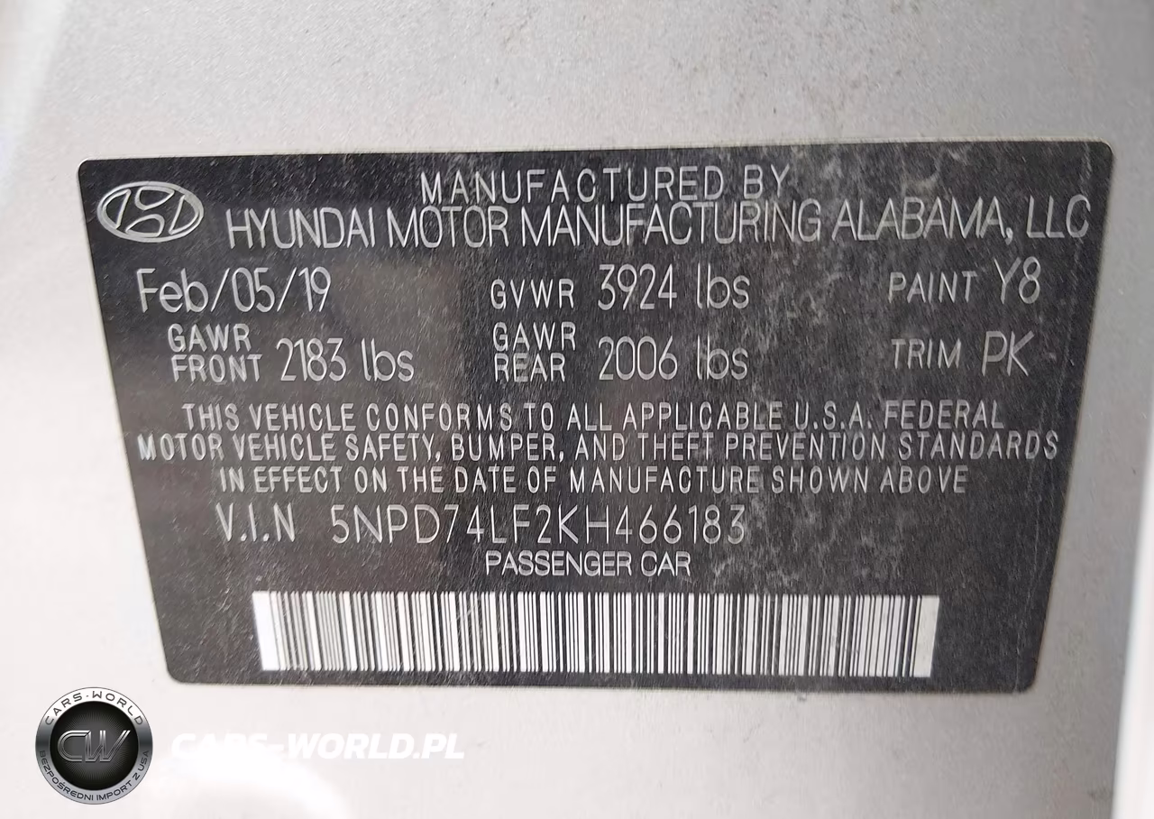 2019 Hyundai Elantra Se VIN:5NPD74LF2KH466183 - 9