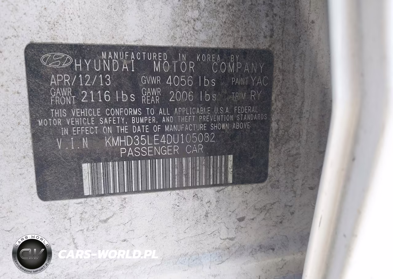 2013 Hyundai Elantra Gt VIN:KMHD35LE4DU105082 - 9