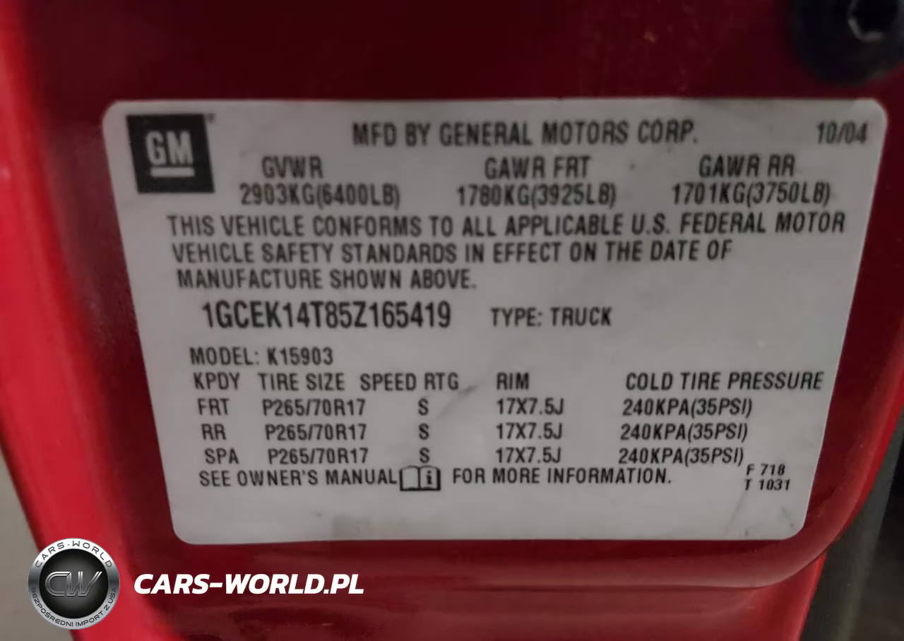 2005 Chevrolet Silverado 1500 VIN:1GCEK14T85Z165419 - 9