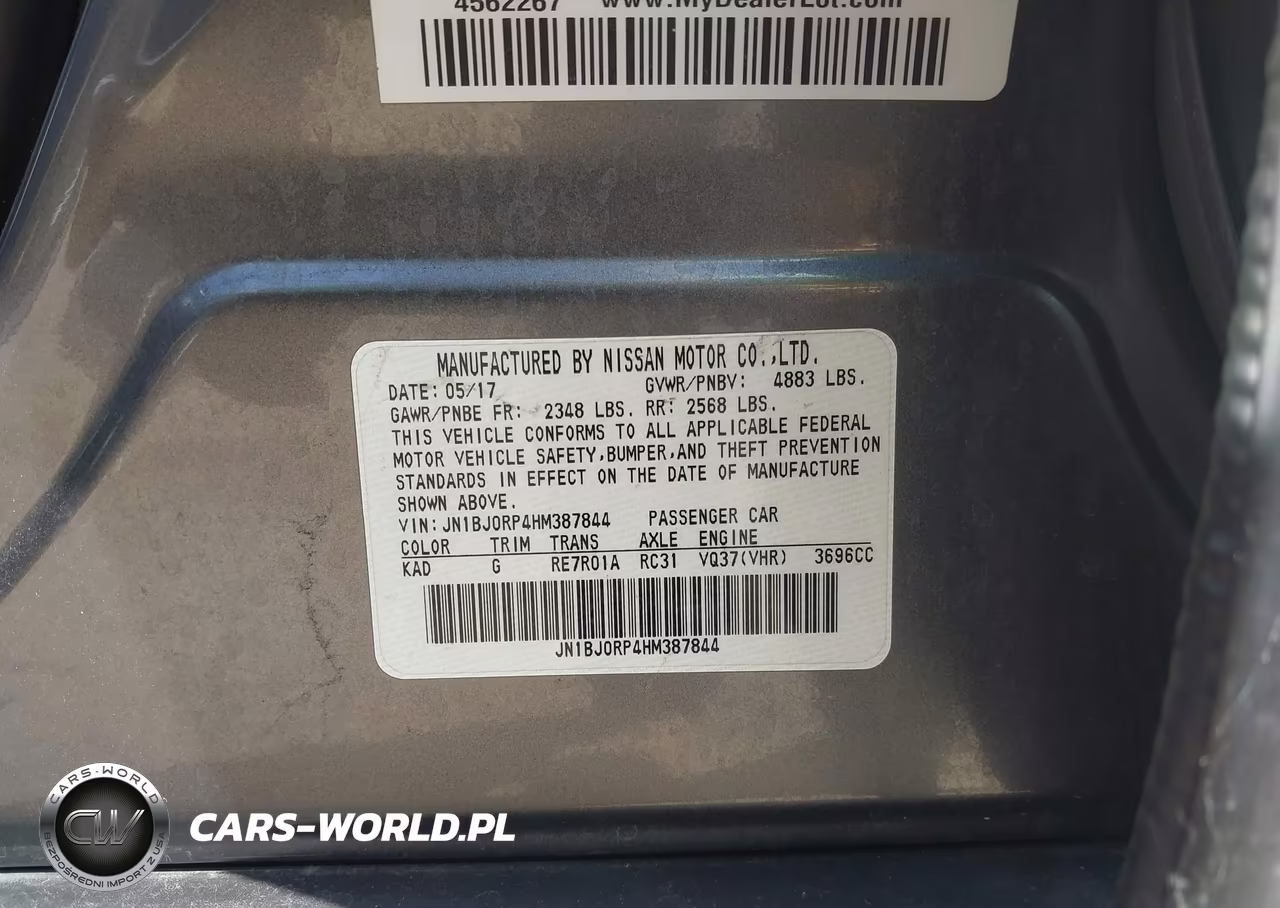 2017 Infiniti Qx50 VIN:JN1BJ0RP4HM387844 - 9