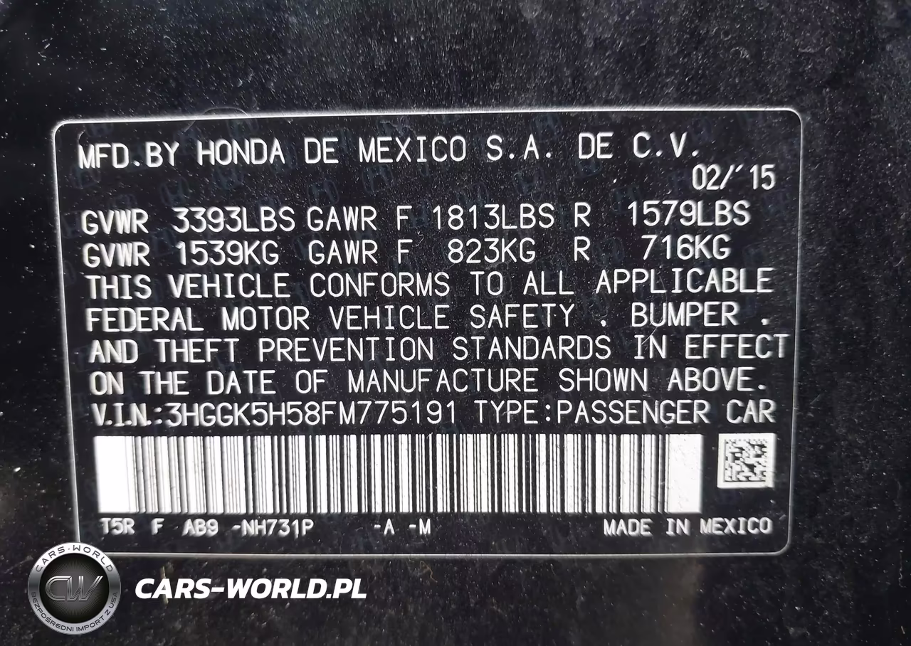 2015 Honda Fit Lx VIN:3HGGK5H58FM775191 - 9