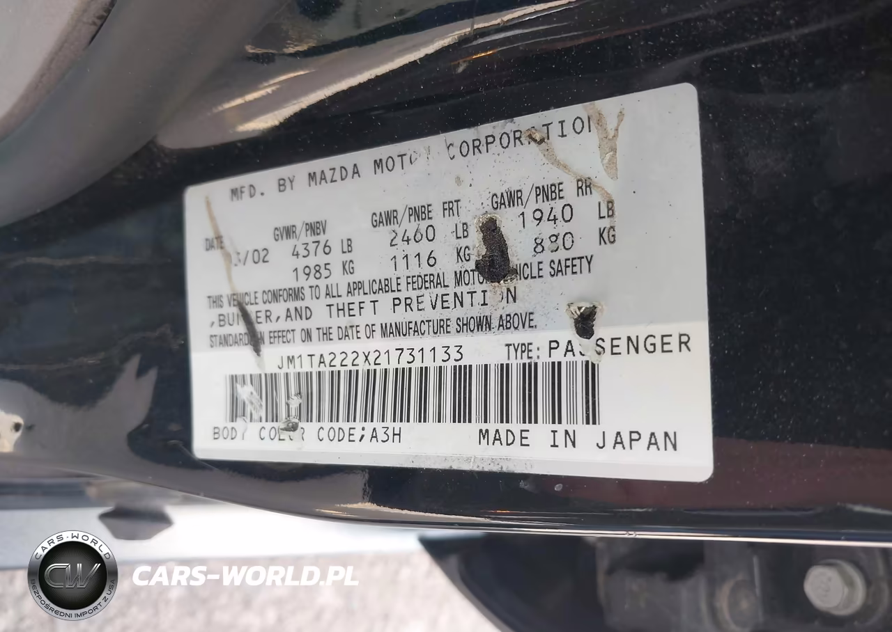 2002 Mazda Millenia S-Ss VIN:JM1TA222X21731133 - 9