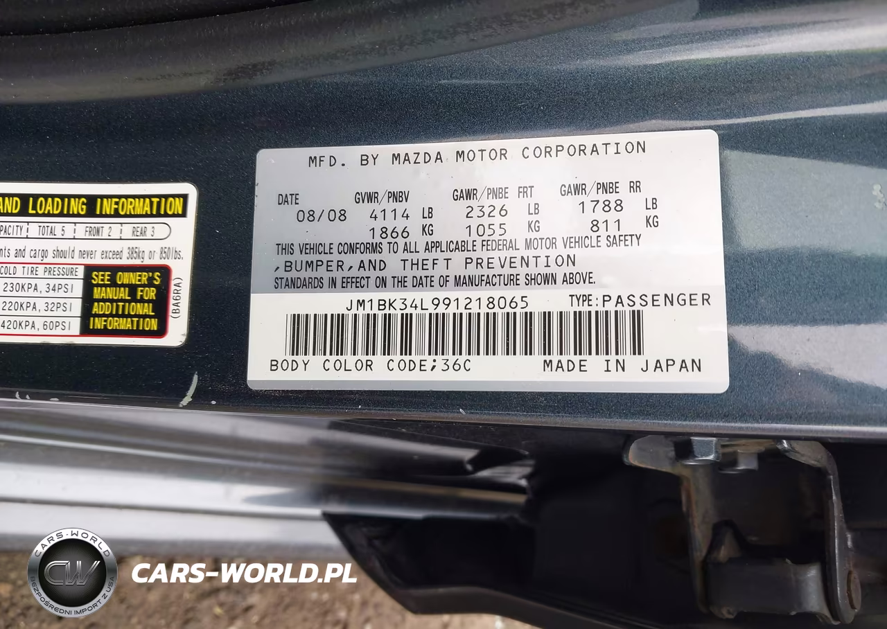 2009 Mazda Mazdaspeed3 Grand Touring VIN:JM1BK34L991218065 - 9