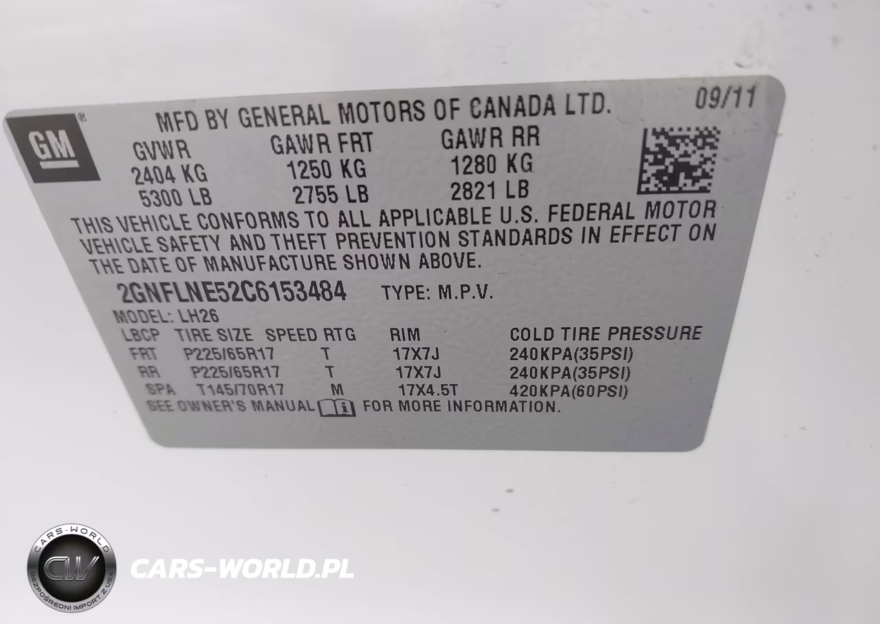 2012 Chevrolet Equinox 2Lt VIN:2GNFLNE52C6153484 - 9