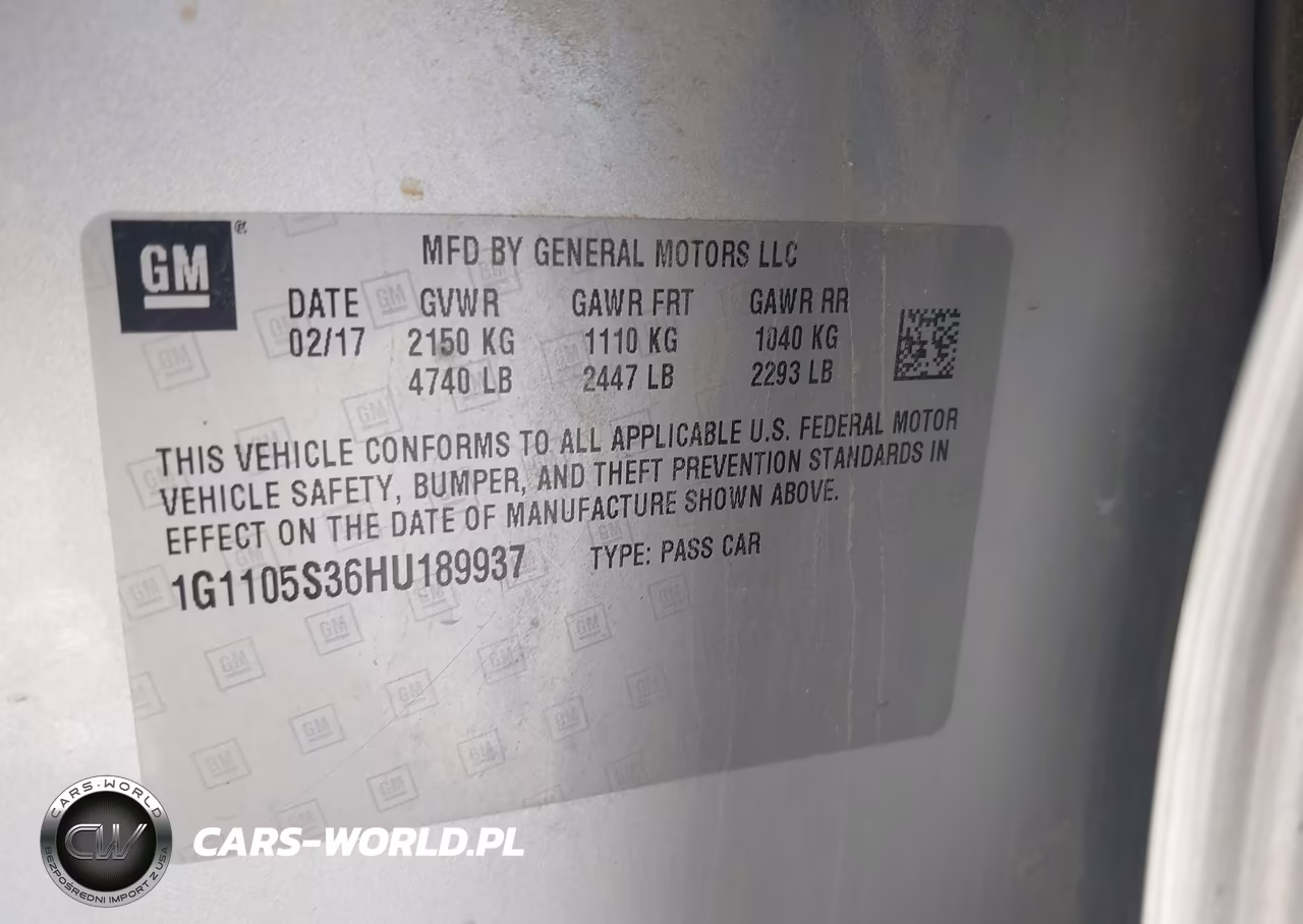 2017 Chevrolet Impala 1Lt VIN:1G1105S36HU189937 - 9