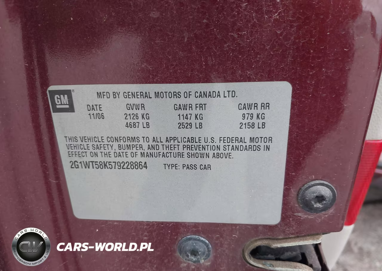2007 Chevrolet Impala Lt VIN:2G1WT58K579228864 - 9
