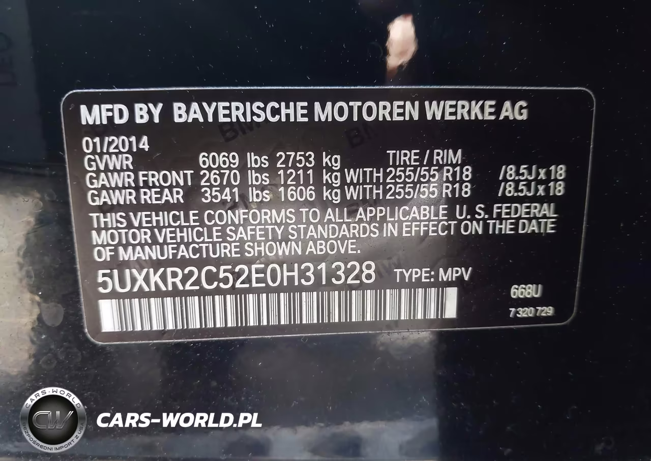 2014 BMW X5 Sdrive35I VIN:5UXKR2C52E0H31328 - 9