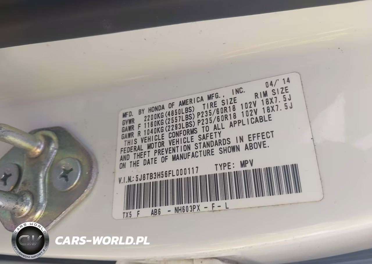 2015 Acura Rdx VIN:5J8TB3H56FL000117 - 9