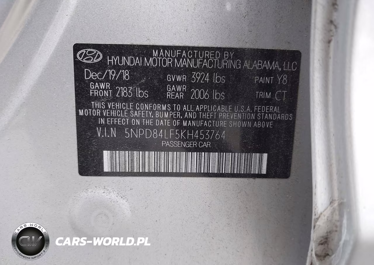 2019 Hyundai Elantra Value Edition VIN:5NPD84LF5KH453764 - 9