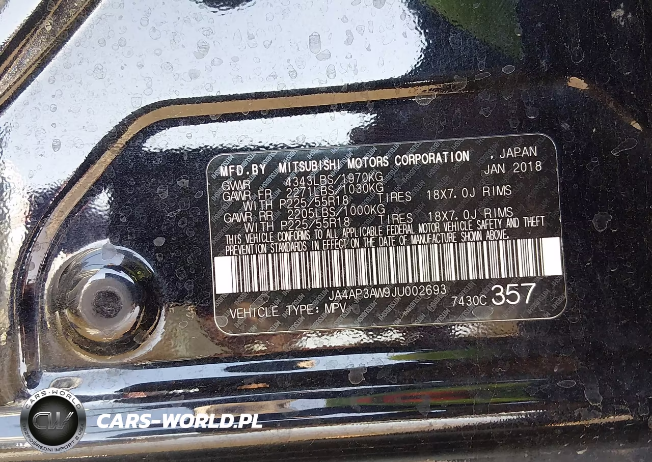 2018 Mitsubishi Outlander Sport 2.4 Se VIN:JA4AP3AW9JU002693 - 9