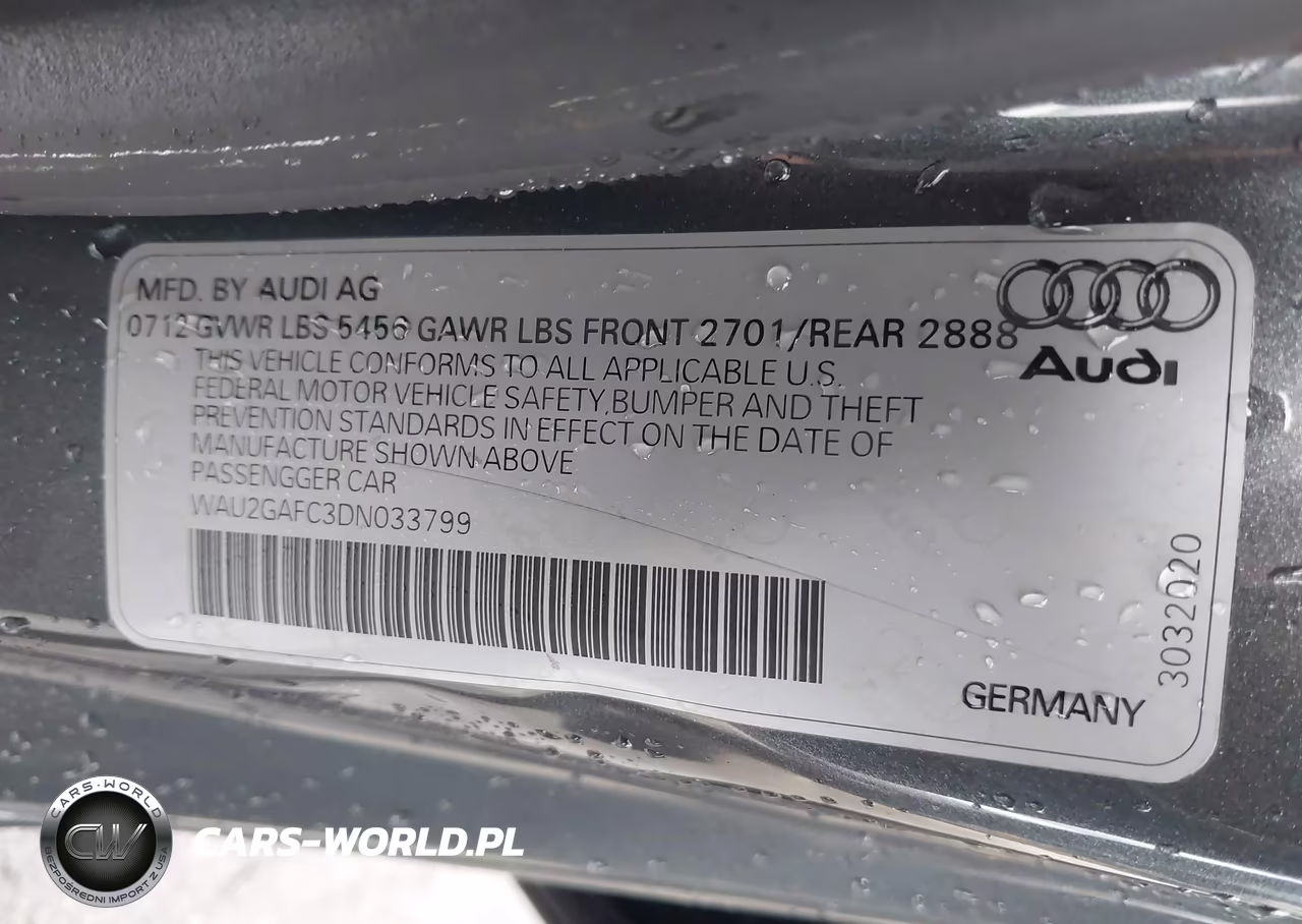 2013 Audi A7 3.0T Premium VIN:WAU2GAFC3DN033799 - 9