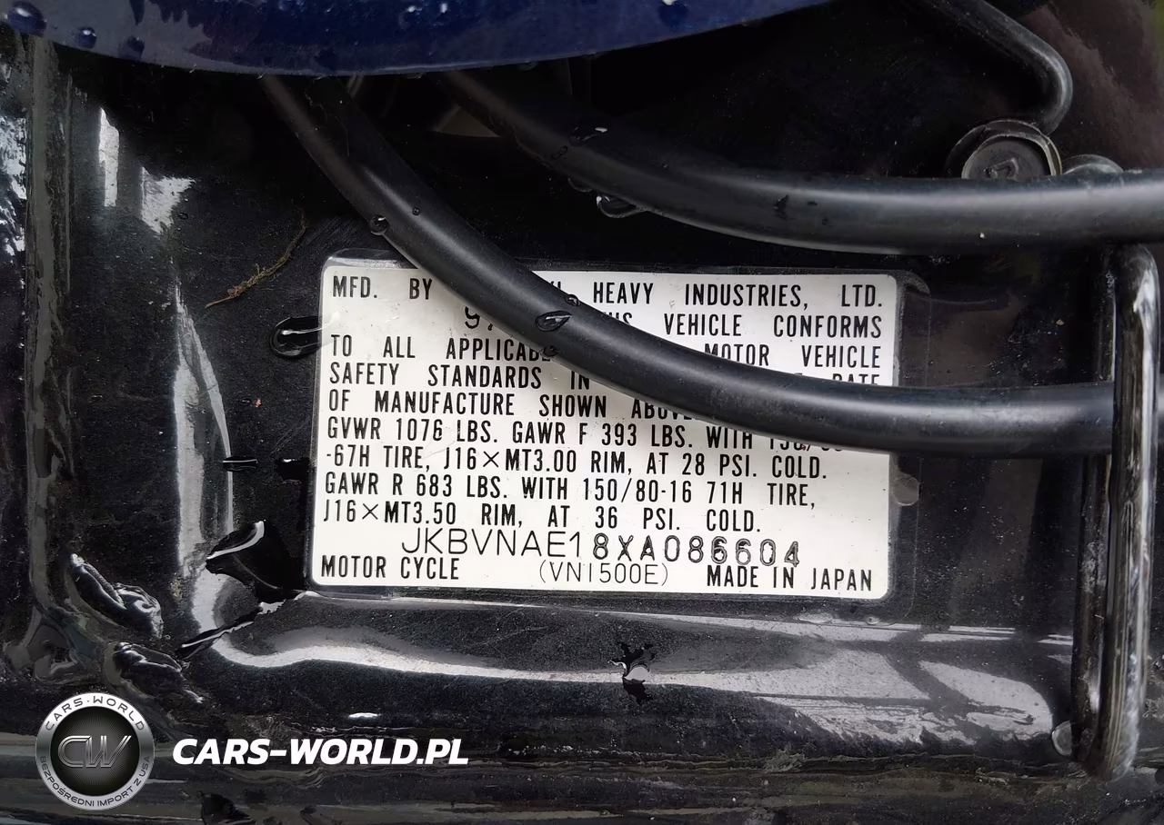 1999 Kawasaki Vn1500 E VIN:JKBVNAE18XA086604 - 10