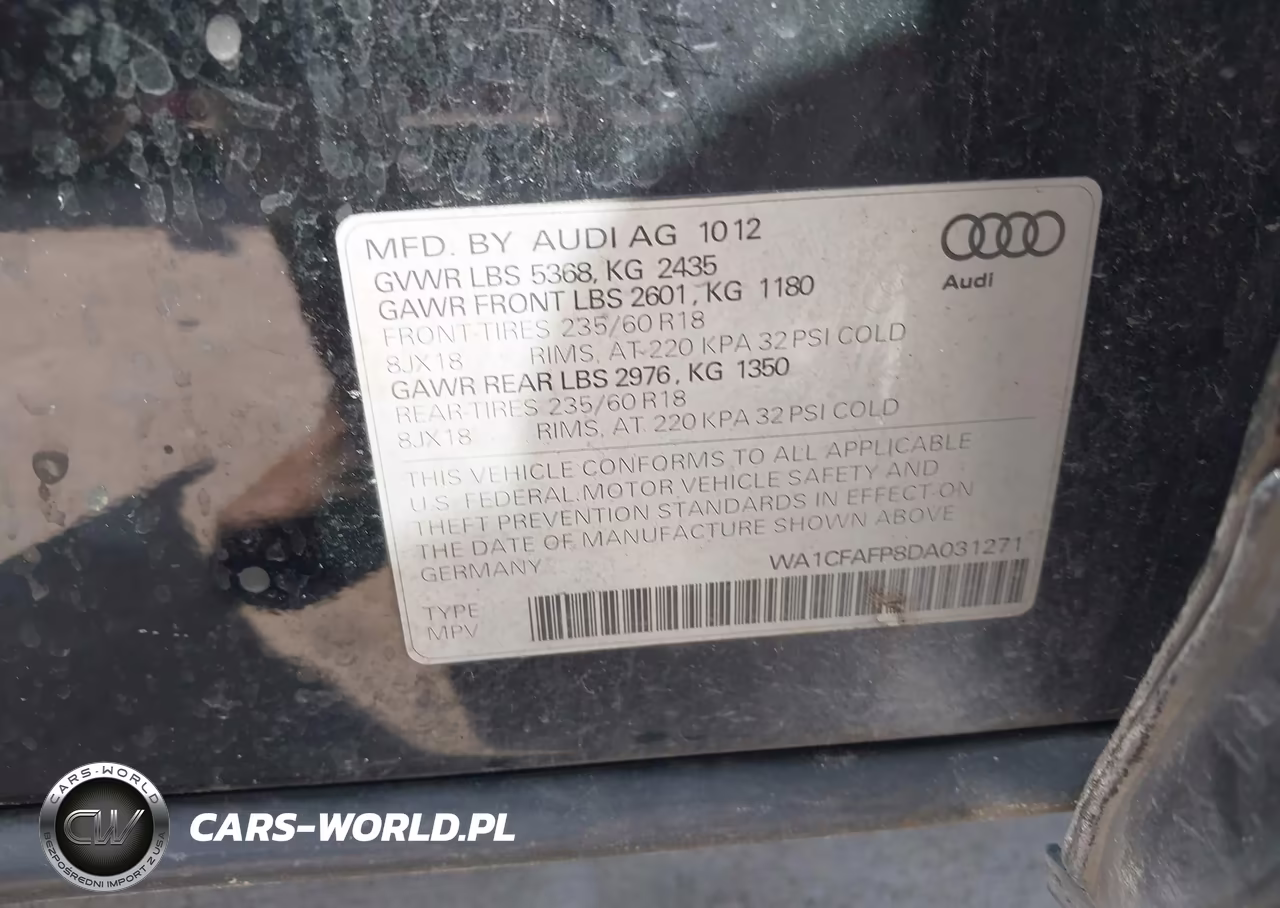 2013 Audi Q5 2.0T Premium VIN:WA1CFAFP8DA031271 - 9