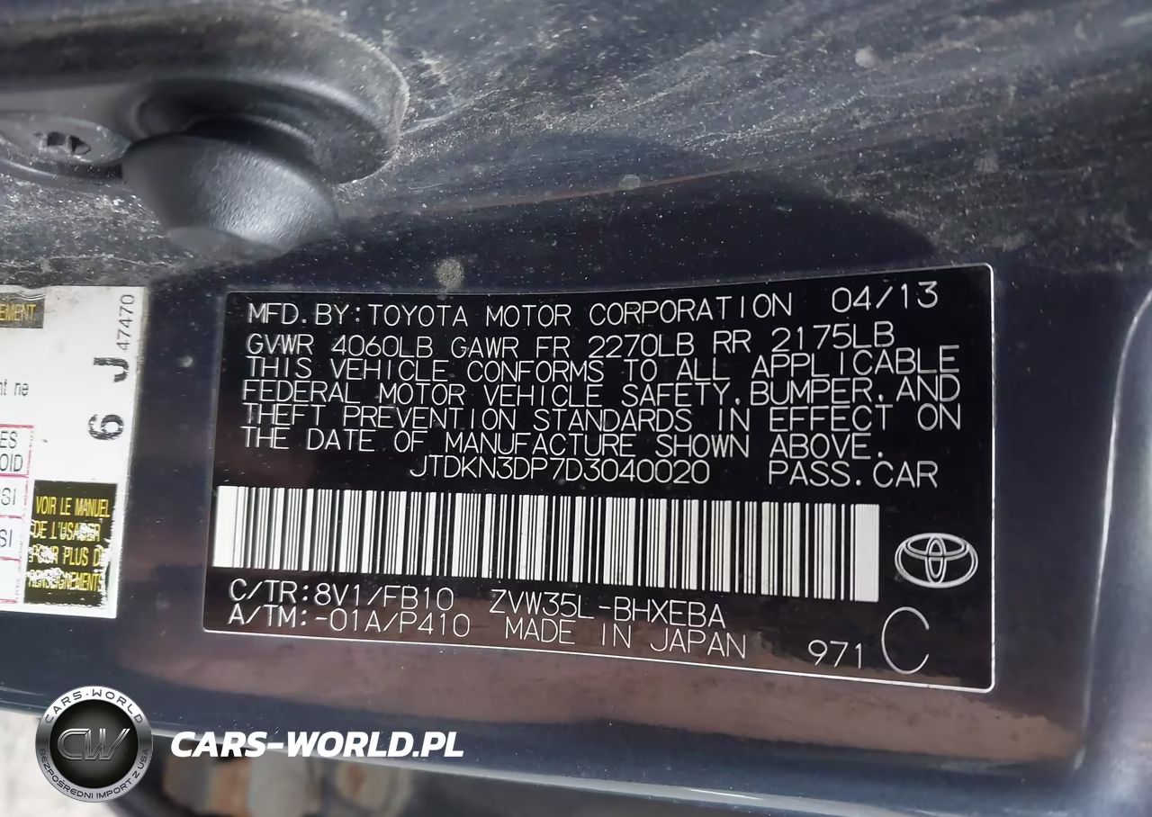 2013 Toyota Prius Plug-In VIN:JTDKN3DP7D3040020 - 9