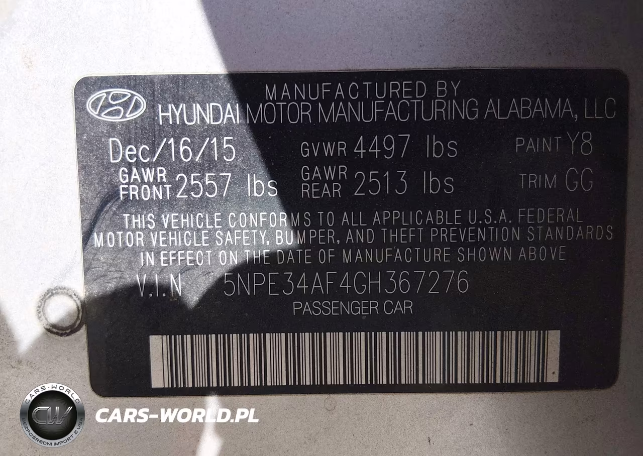 2016 Hyundai Sonata Limited VIN:5NPE34AF4GH367276 - 9