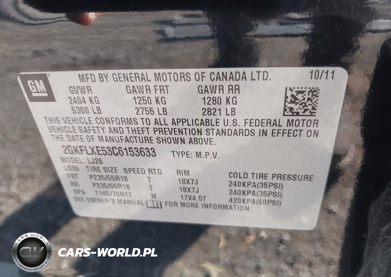 2012 GMC Terrain Slt-2 VIN:2GKFLXE53C6153633 - 9