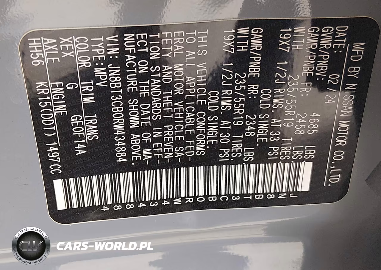 2024 Nissan Rogue Sl Intelligent Awd VIN:JN8BT3CB0RW434884 - 9