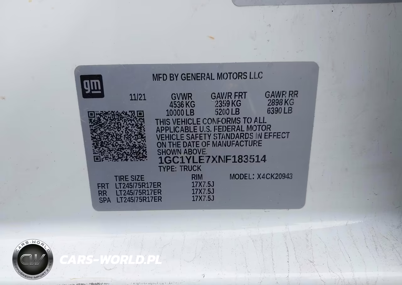 2022 Chevrolet Silverado 2500Hd 4Wd Long Bed Wt VIN:1GC1YLE7XNF183514 - 9
