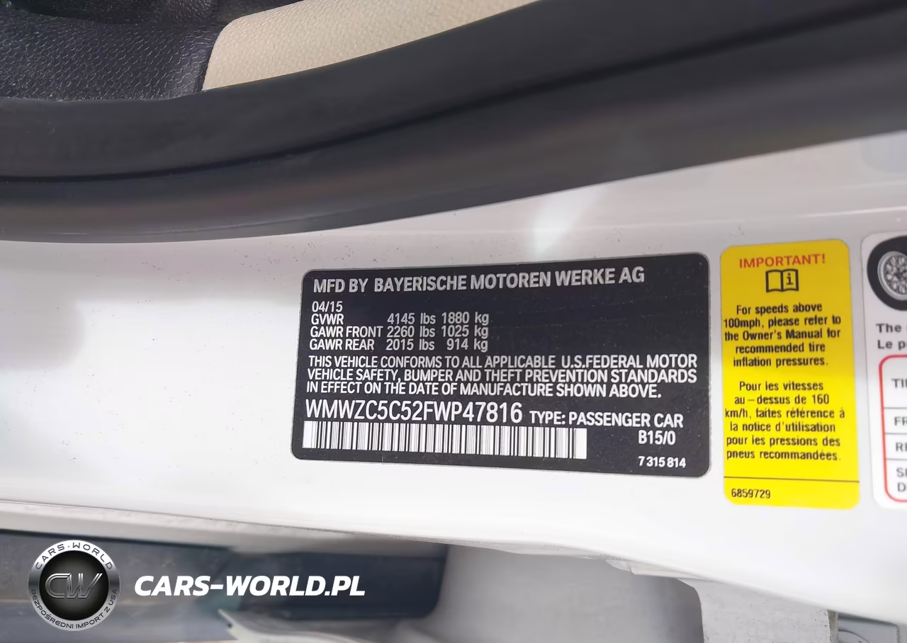 2015 Mini Countryman Cooper S VIN:WMWZC5C52FWP47816 - 9
