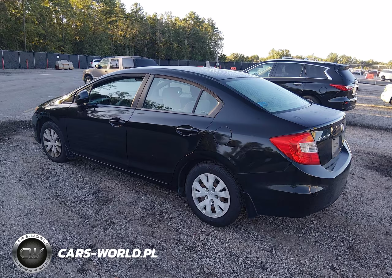 2012 Honda Civic Lx VIN:2HGFB2F52CH525744 - 3