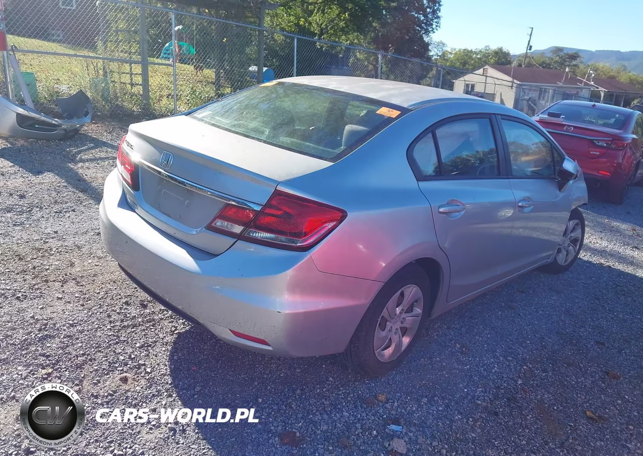 2013 Honda Civic Lx VIN:2HGFB2F54DH603555 - 4