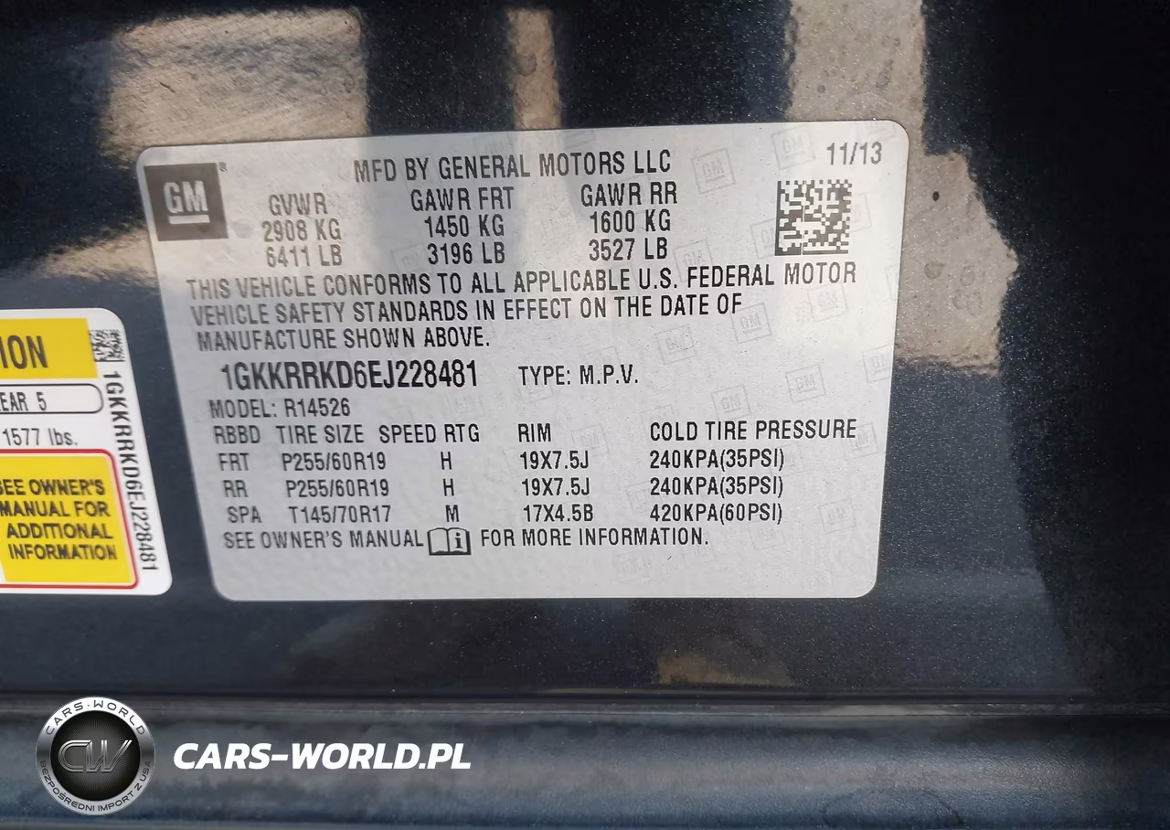 2014 GMC Acadia Slt-1 VIN:1GKKRRKD6EJ228481 - 9