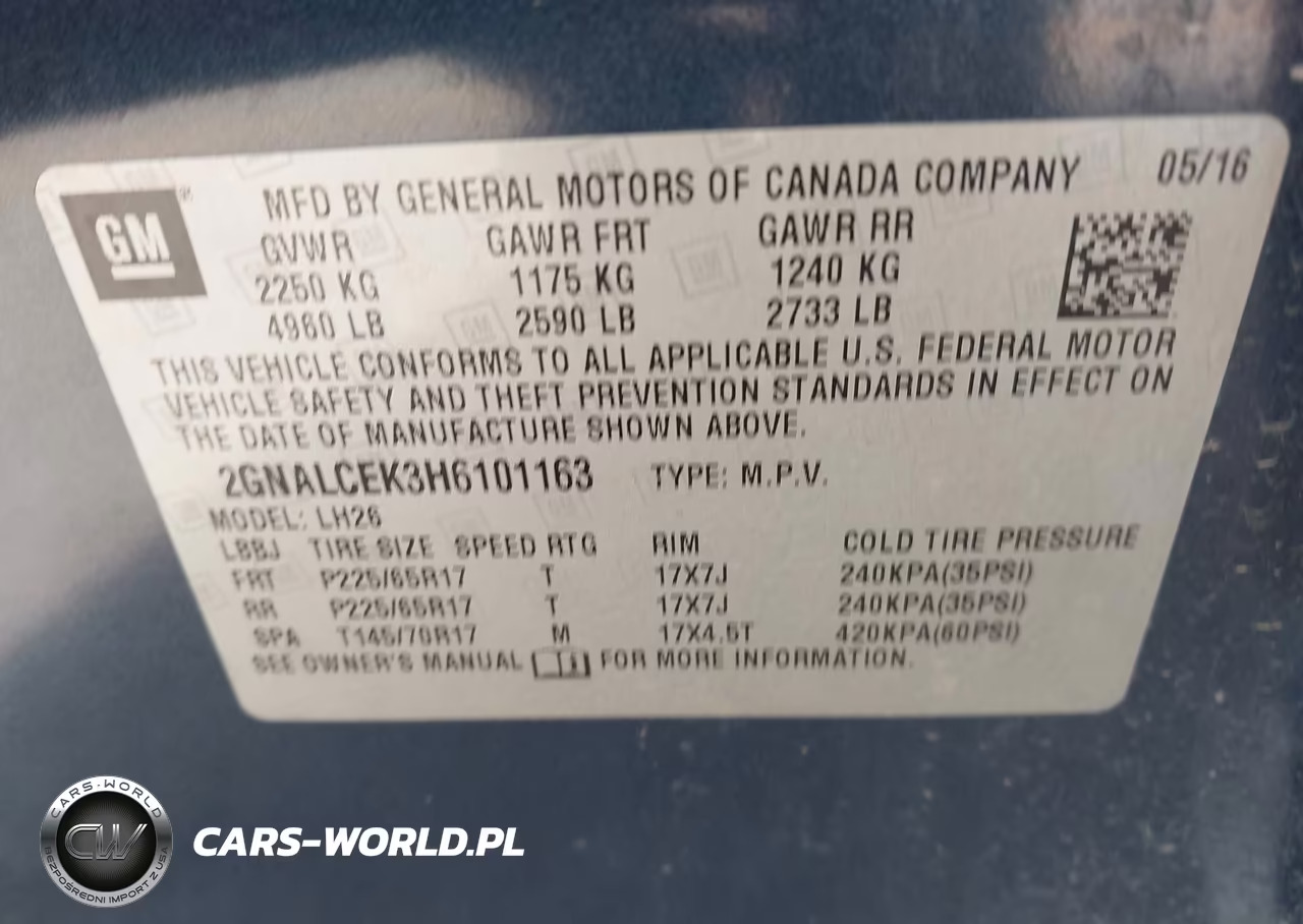 2017 Chevrolet Equinox Lt VIN:2GNALCEK3H6101163 - 9