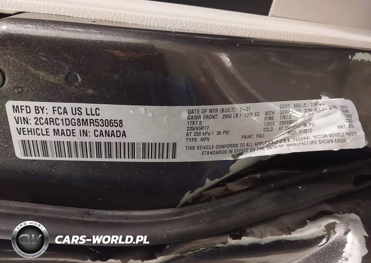2021 Chrysler Voyager Lxi VIN:2C4RC1DG8MR530658 - 9