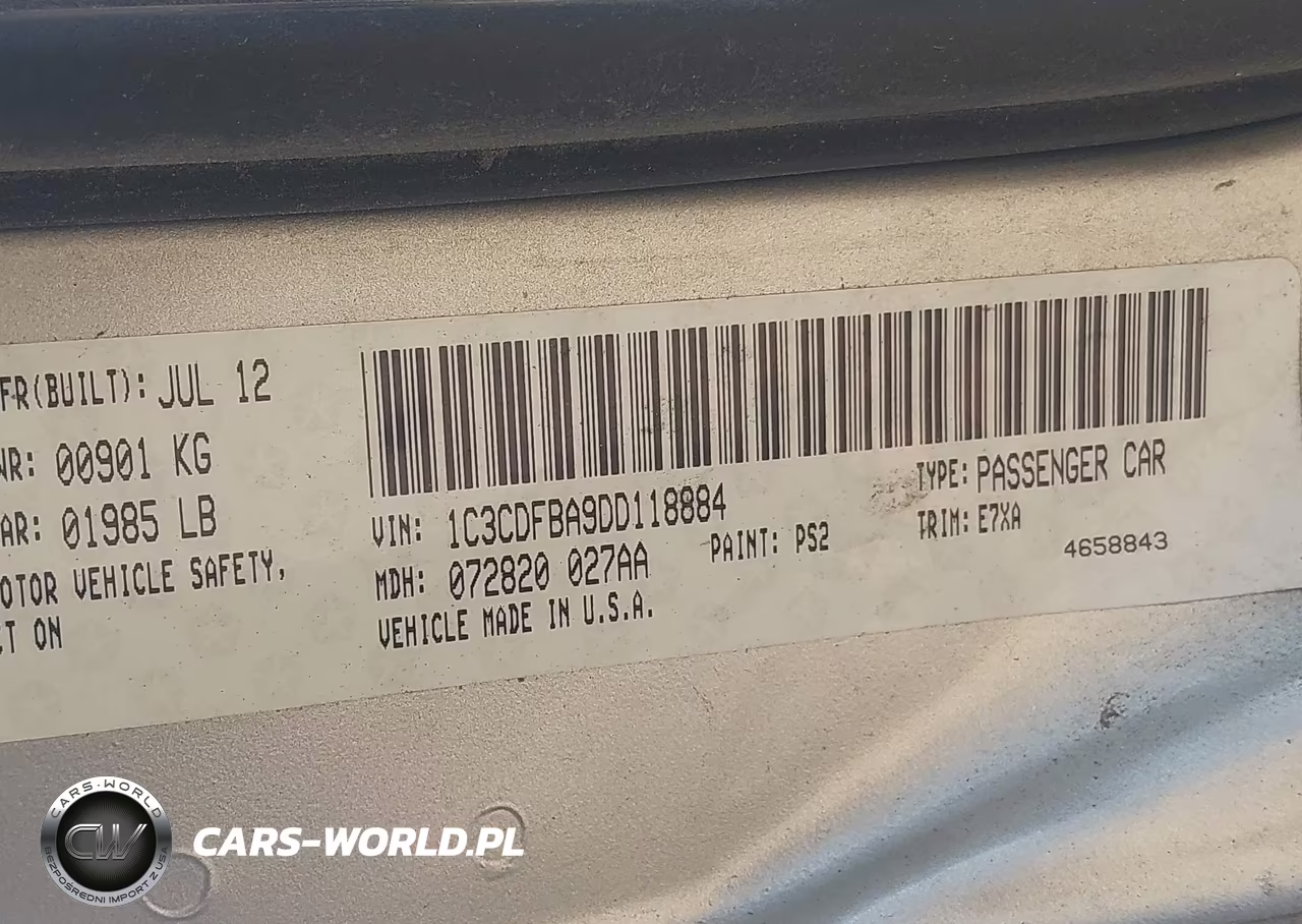 2013 Dodge Dart Sxt VIN:1C3CDFBA9DD118884 - 9