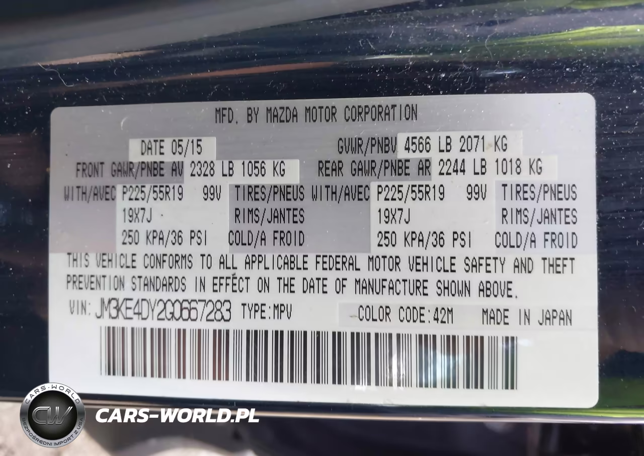 2016 Mazda Cx-5 Grand Touring VIN:JM3KE4DY2G0667283 - 9