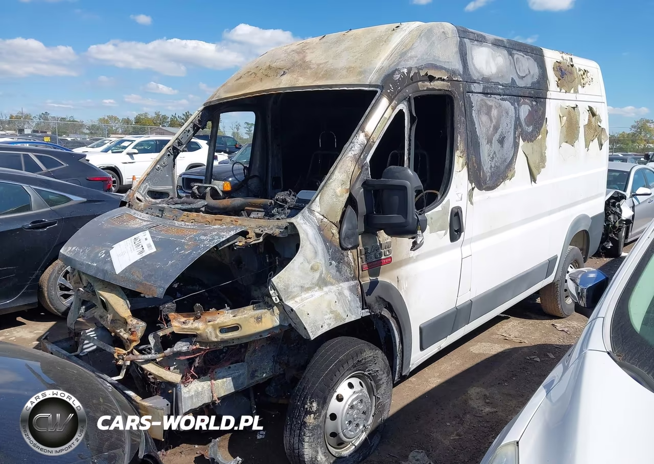 2018 Ram Promaster 1500 High Roof 136 Wb VIN:3C6TRVBGXJE136694 - 2