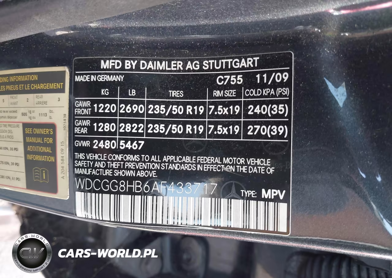 2010 Mercedes-Benz Glk 350 4Matic VIN:WDCGG8HB6AF433717 - 9