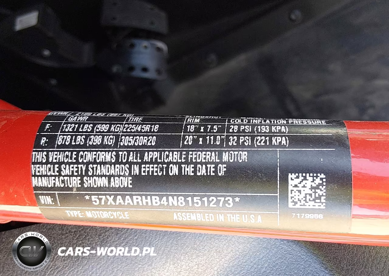 2022 Polaris Slingshot R VIN:57XAARHB4N8151273 - 9