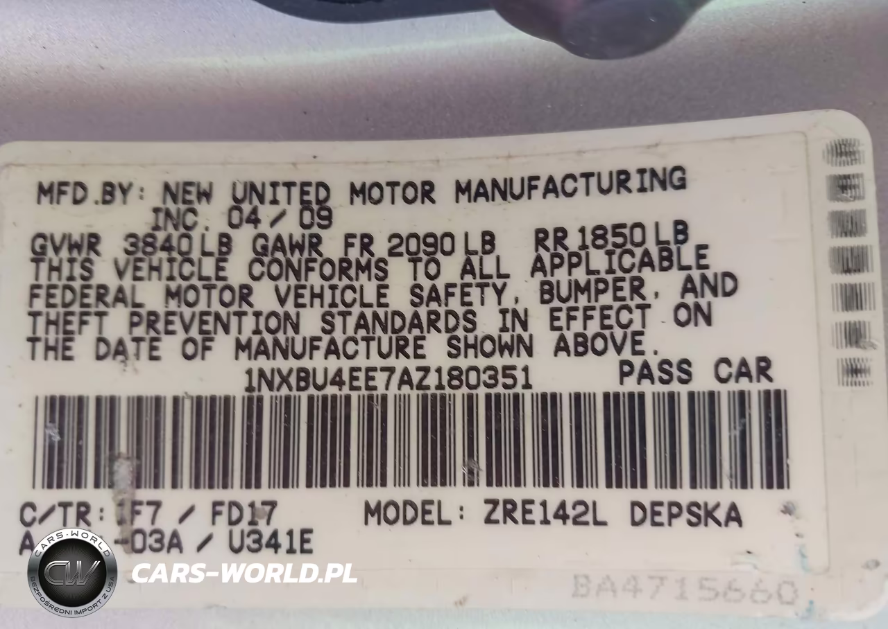 2010 Toyota Corolla S VIN:1NXBU4EE7AZ180351 - 9