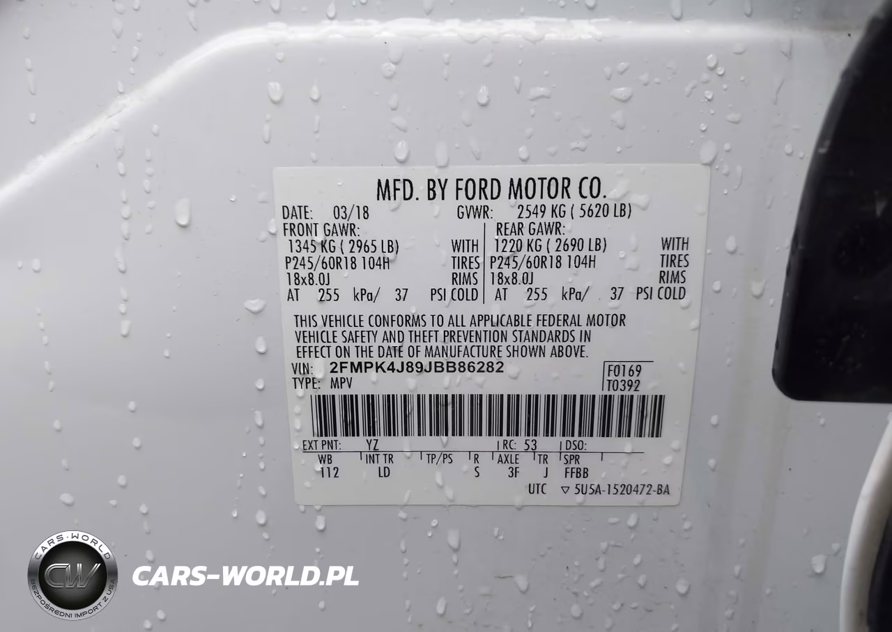 2018 Ford Edge Sel VIN:2FMPK4J89JBB86282 - 9