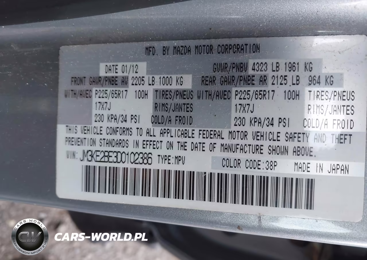 2013 Mazda Cx-5 Sport VIN:JM3KE2BE3D0102386 - 9