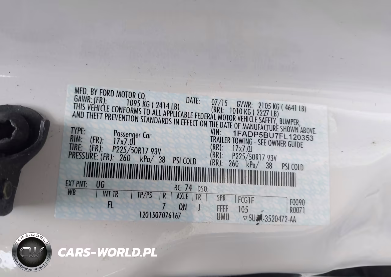 2015 Ford C-Max Hybrid Sel VIN:1FADP5BU7FL120353 - 9