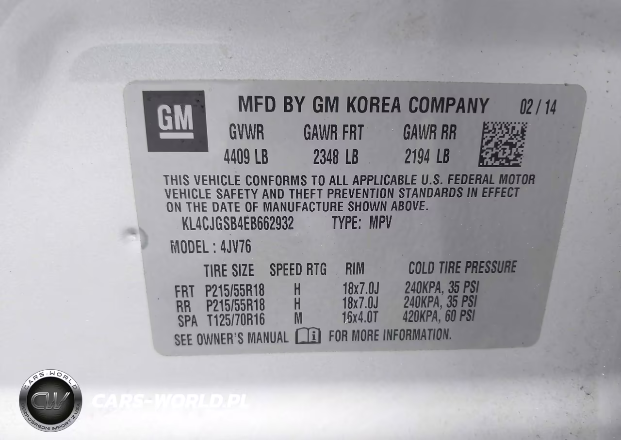 2014 Buick Encore Leather VIN:KL4CJGSB4EB662932 - 9