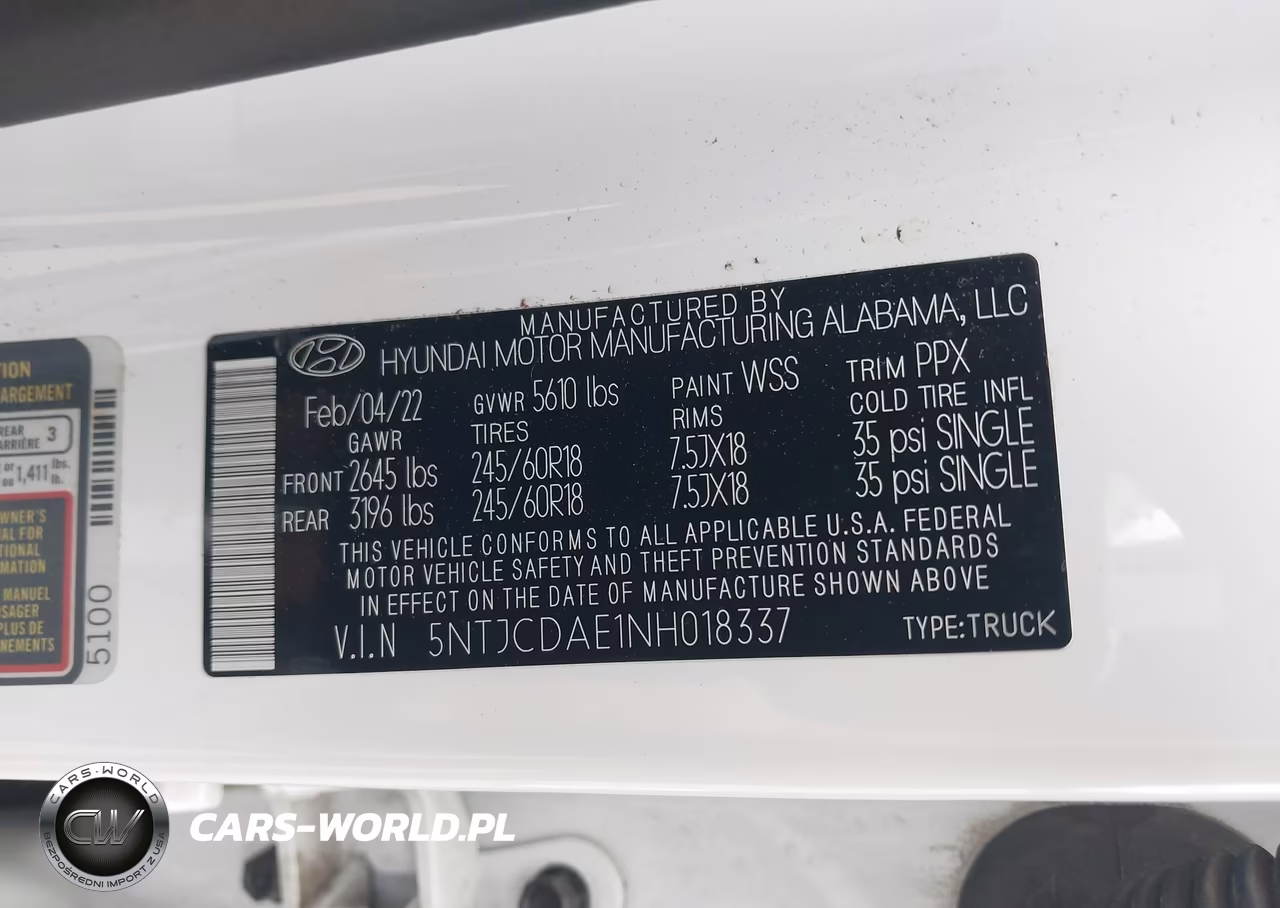 2022 Hyundai Santa Cruz Sel VIN:5NTJCDAE1NH018337 - 9