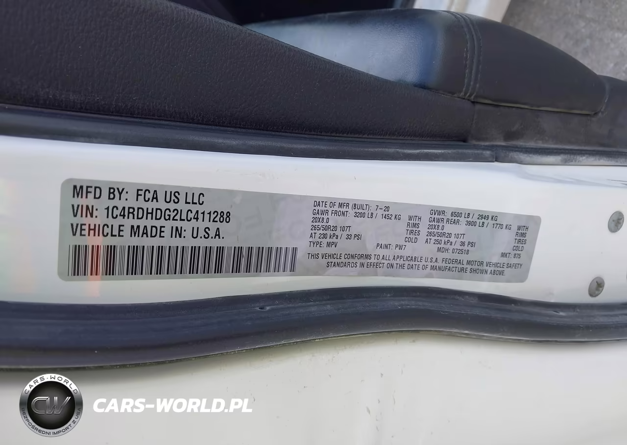 2020 Dodge Durango Gt Plus Rwd VIN:1C4RDHDG2LC411288 - 9