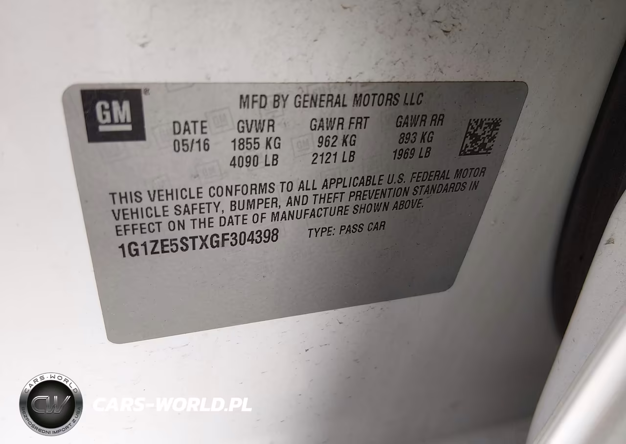 2016 Chevrolet Malibu 1Lt VIN:1G1ZE5STXGF304398 - 9