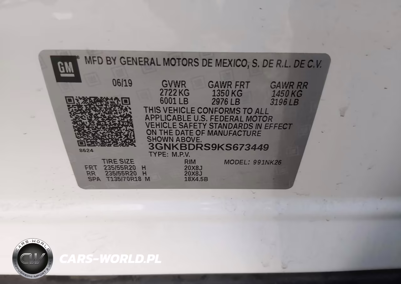 2019 Chevrolet Blazer VIN:3GNKBDRS9KS673449 - 9