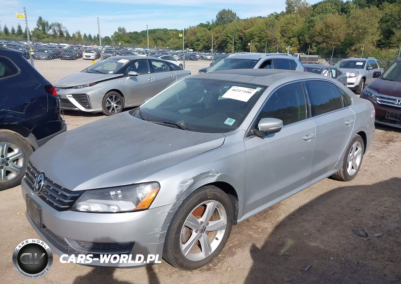 2013 Volkswagen Passat 2.0L Tdi Se VIN:1VWBN7A37DC010957 - 2