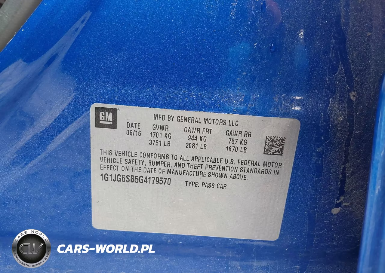 2016 Chevrolet Sonic Rs Auto VIN:1G1JG6SB5G4179570 - 9