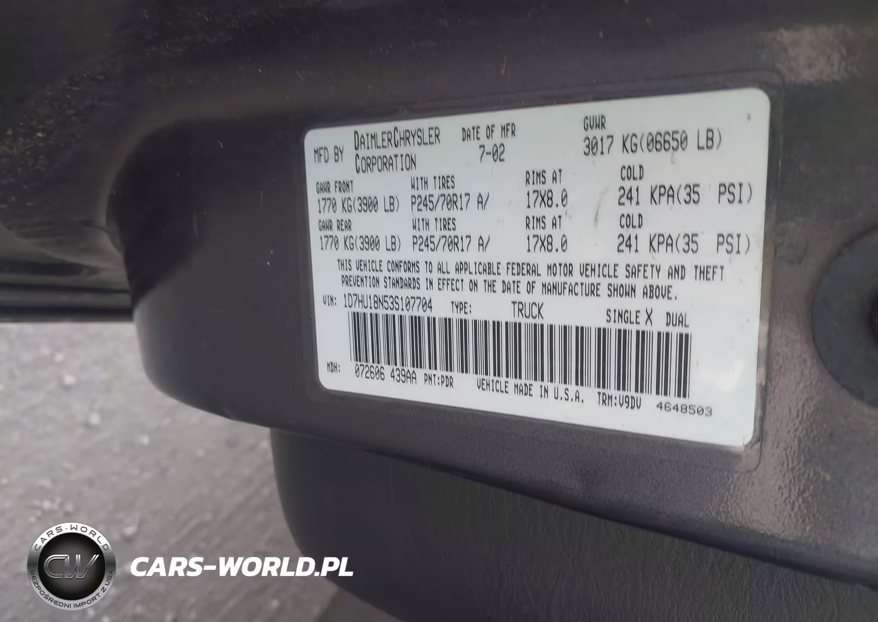 2003 Dodge Ram 1500 Slt-Laramie-St VIN:1D7HU18N53S107704 - 9