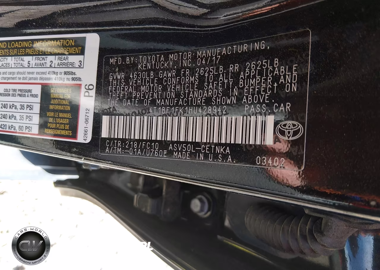 2017 Toyota Camry Le VIN:4T1BF1FK1HU428942 - 9