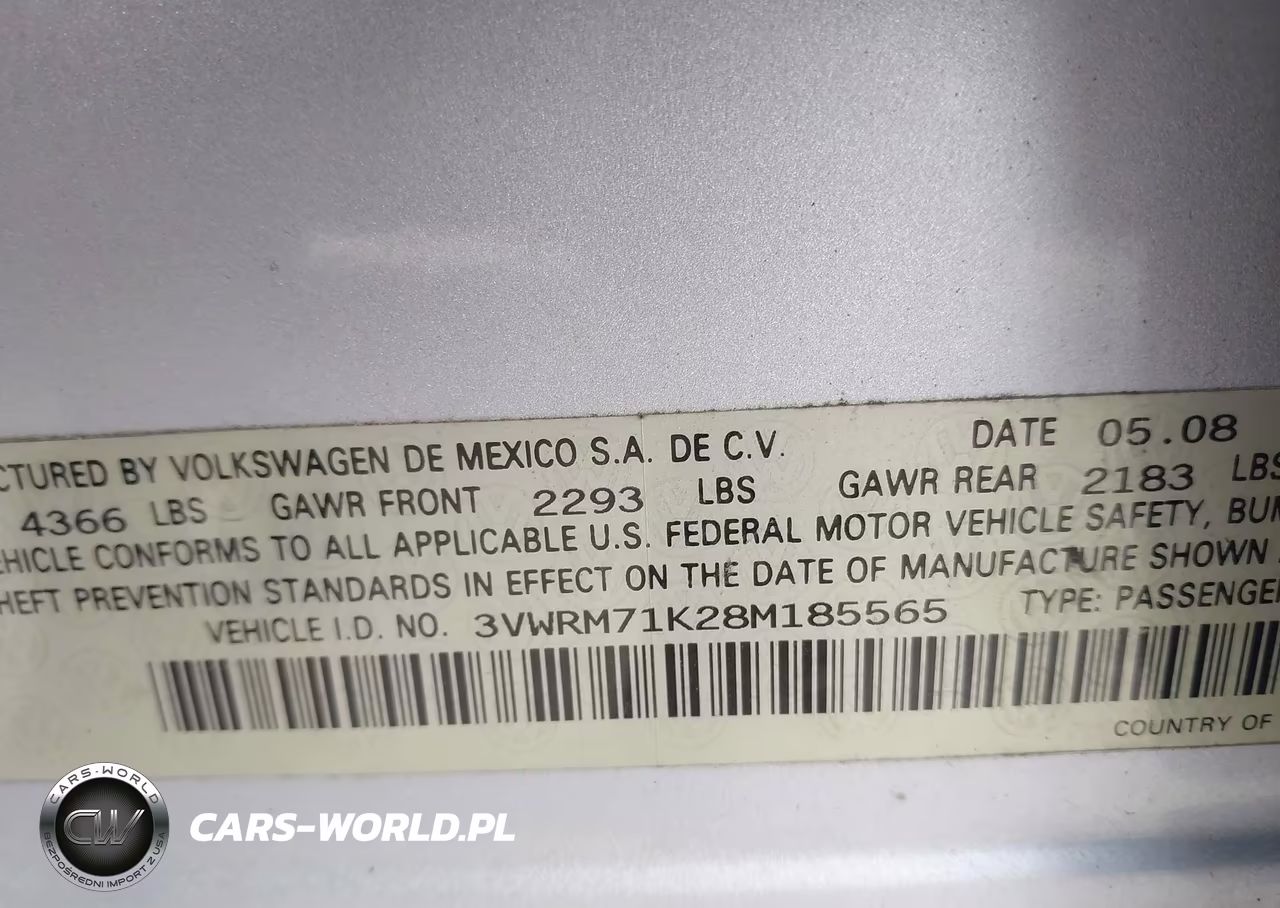 2008 Volkswagen Jetta Se-Sel VIN:3VWRM71K28M185565 - 9