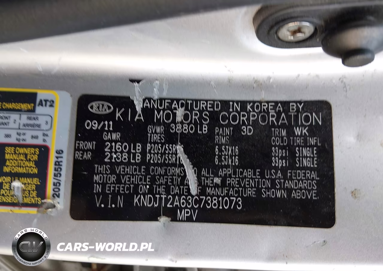 2012 Kia Soul + VIN:KNDJT2A63C7381073 - 9